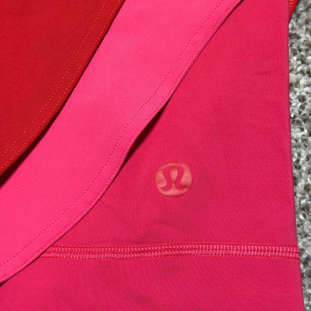 Lululemon Asymmetrical Layered High Rise Tennis Skirt 8 Red Pink W8AIRS Active - Picture 6 of 12